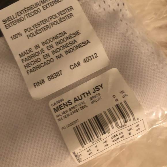 SOLD! Auth. Adidas New Jersey Devils jersey SZ S!! - Picture 14 of 15